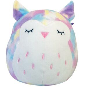 9" Squishmallow Lesedi Rainbow Owl Official Kellytoy Plush Toy